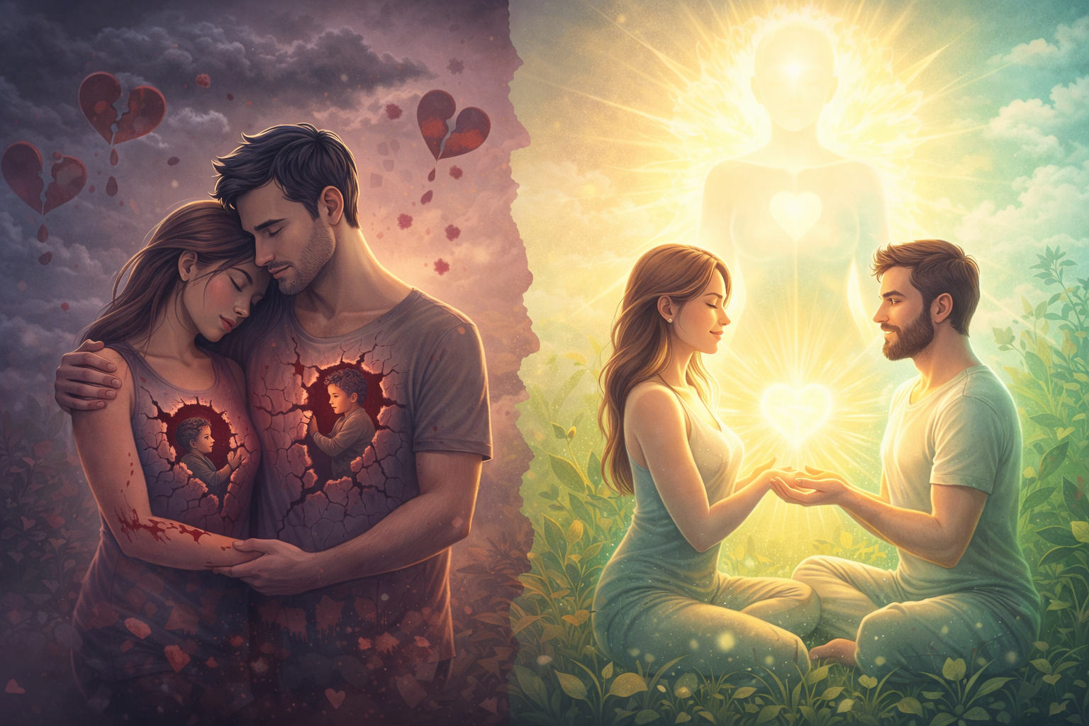 enamorarse-desenamorarse-consciencia-ser Ilustración del proceso de enamorarse y desenamorarse desde la consciencia del Ser